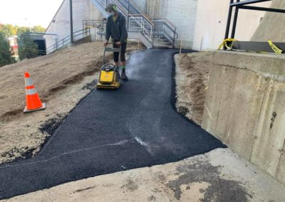 Commercial walkway paving