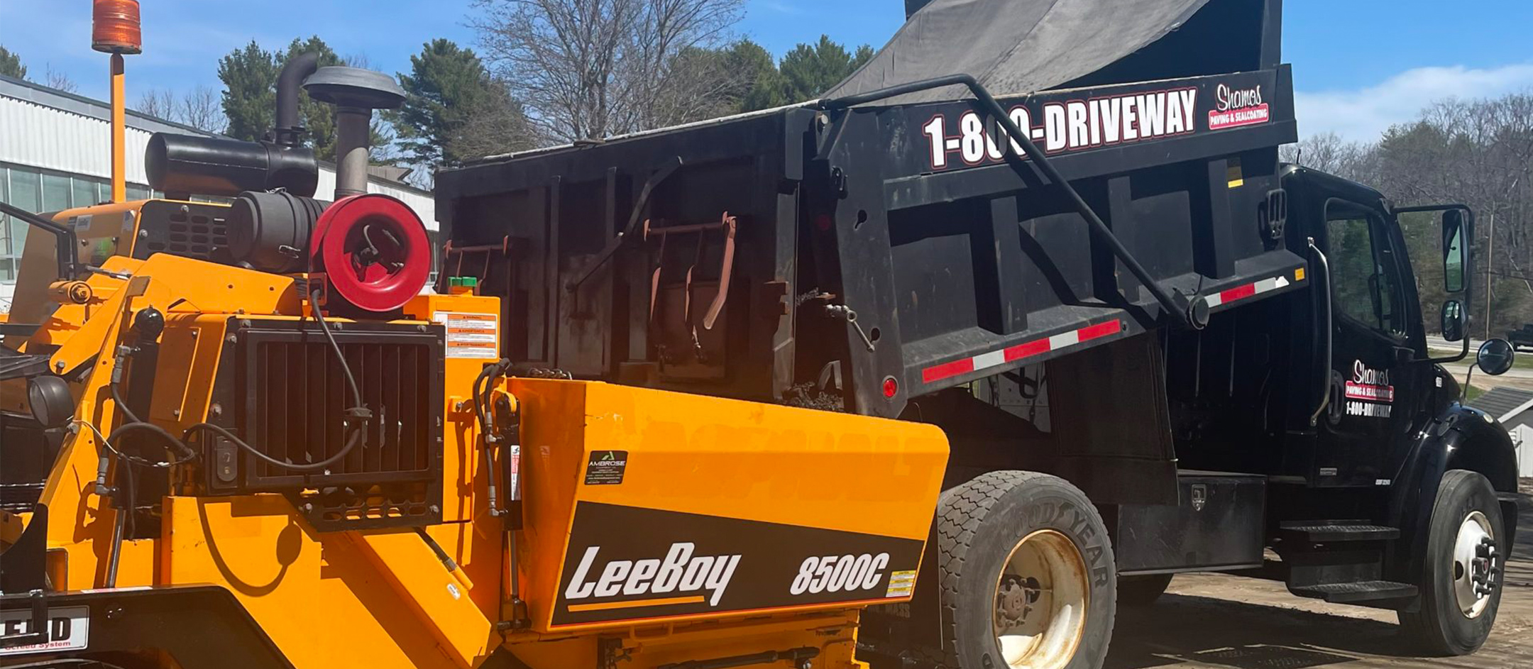 Paving Shamos Sealcoating Inc   Header Paving Truck And Equipment 