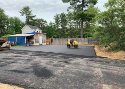 Paving a residential driveway