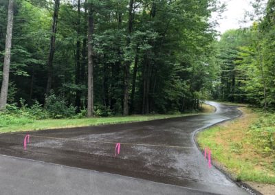 Residential private road sealcoating